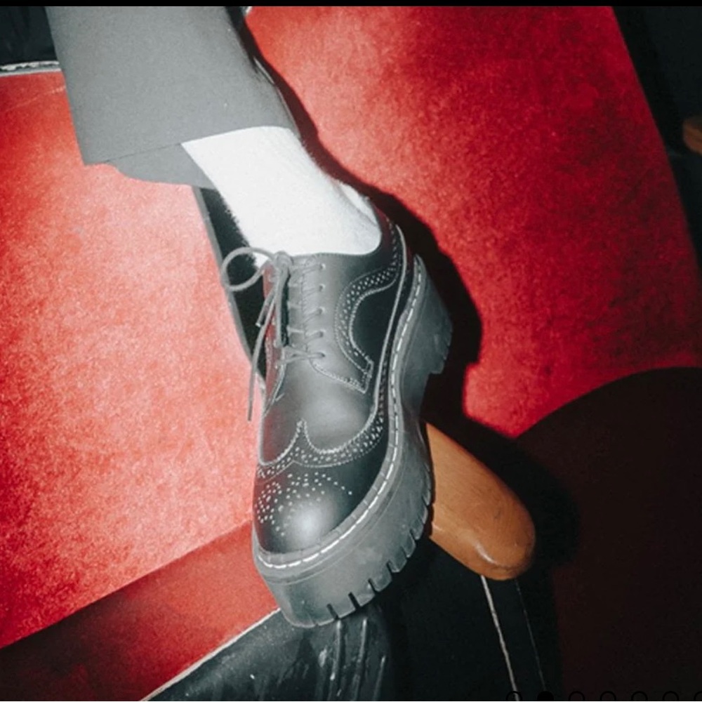 Tuk double decker brogue chunky shoes